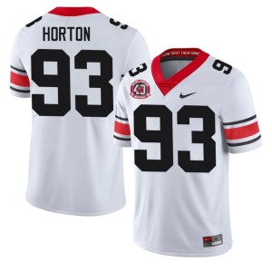 Men 1980 National Champions 40th Anniversary White DGDs Football Carter Horton #93 Jerseys 712373-191
