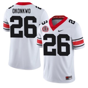 Mens Daniel Okonkwo #26 NCAA White Georgia Bulldogs 1980 National Champions 40th Anniversary Jerseys 598613-135