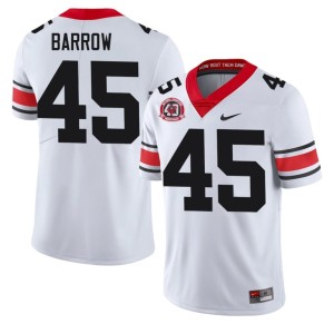 Men UGA Game Eli Barrow #45 1980 National Champions 40th Anniversary White Jersey 961561-216