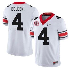 Men Limited University of Georgia White #4 1980 National Champions 40th Anniversary KJ Bolden Jerseys 236893-291