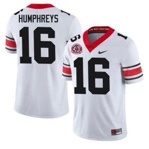 Men Damn Good Dawgs #16 Official 1980 National Champions 40th Anniversary London Humphreys White Jerseys 165432-127