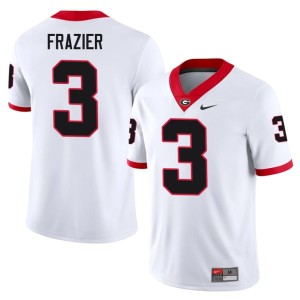Mens 2026-27 #3 White Nate Frazier UGA Bulldogs Jersey 641048-794