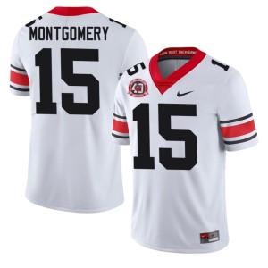 Mens White #15 Ryan Montgomery Football 1980 National Champions 40th Anniversary Dawgs Jersey 941857-404