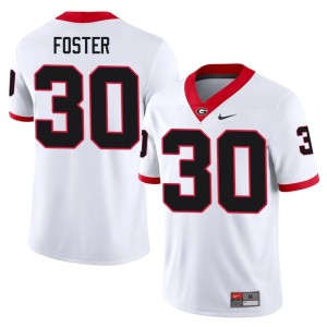 Mens #30 Replica Terrell Foster White Go Dawgs Jerseys 344046-192