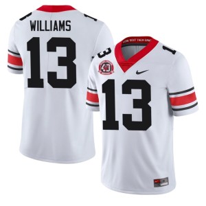 Men Bulldog Nation White #13 Tyler J. Williams 1980 National Champions 40th Anniversary Player Jerseys 667488-794