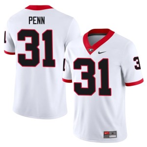 Men's Dawgs #31 White Wade Penn Football Jersey 347195-603