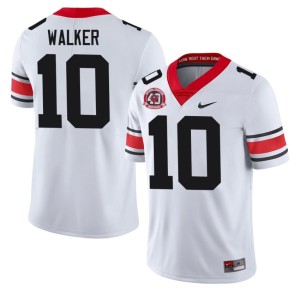 Men's Bulldog Nation Football 1980 National Champions 40th Anniversary Zayden Walker #10 White Jersey 914504-618