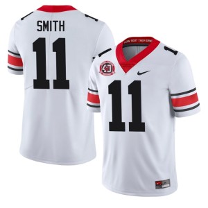 Mens #11 White Embroidery UGA Arian Smith 1980 National Champions 40th Anniversary Jersey 555201-974