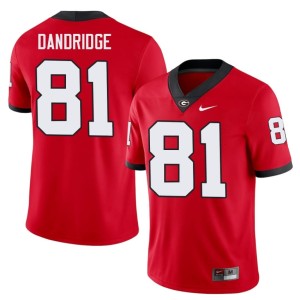 Men's Georgia #81 Red Craig Dandridge Player Jersey 574926-668