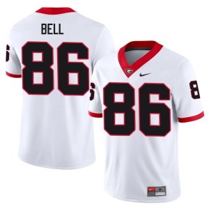 Men's #86 White Dillon Bell Alumni Go Dawgs Jersey 372263-970