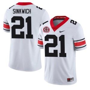 Mens Damn Good Dawgs 2026-27 #21 White Frank Sinkwich 1980 National Champions 40th Anniversary Jersey 524268-950
