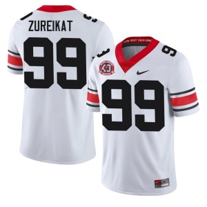 Men's Harran Zureikat Bulldog Nation 1980 National Champions 40th Anniversary White #99 Replica Jerseys 836319-906