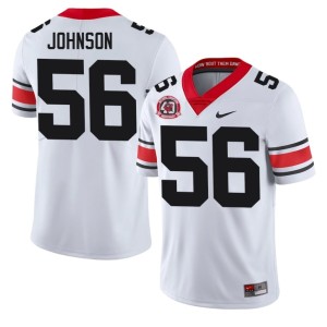 Men's 2026-27 1980 National Champions 40th Anniversary Dawgs Nasir Johnson #56 White Jerseys 945919-837