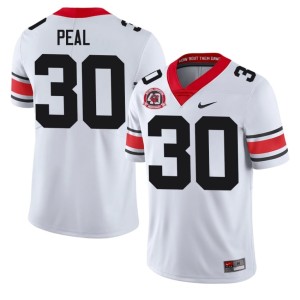Men's UGA Bulldogs 1980 National Champions 40th Anniversary Nick Peal Player White #30 Jerseys 286331-549