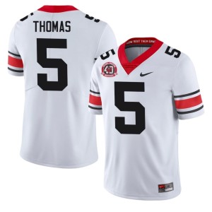 Mens Dawgs White 2026 1980 National Champions 40th Anniversary Noah Thomas #5 Jersey 476298-656