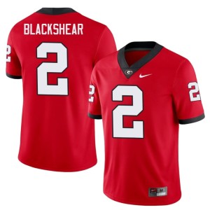 Mens #2 Thomas Blackshear Red Game University of Georgia Jersey 309097-476