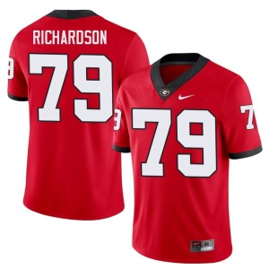 Men 2026 Red #79 Georgia TyQuez Richardson Jersey 933203-376