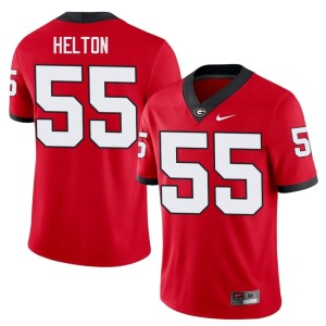 Mens Embroidery Zykie Helton #55 Damn Good Dawgs Red Jersey 688061-370