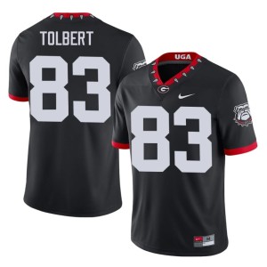 Men #83 2026 Bulldog Nation Brody Tolbert Black Mascot 100th Anniversary Jerseys 353645-294