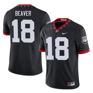 Men Go Dawgs Mascot 100th Anniversary Limited Bryson Beaver #18 Black Jerseys 159425-345