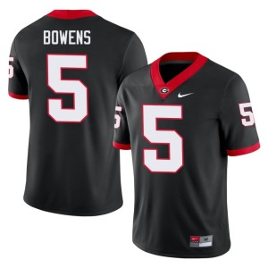 Men's Chauncey Bowens Player Black UGA Bulldogs #5 Jersey 151967-841