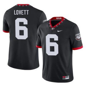 Men #6 Alumni Mascot 100th Anniversary Dominic Lovett Damn Good Dawgs Black Jerseys 368355-696