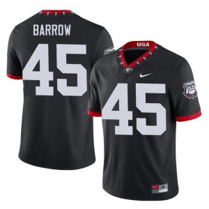 Mens Mascot 100th Anniversary College Bulldog Nation Black #45 Eli Barrow Jerseys 343656-255