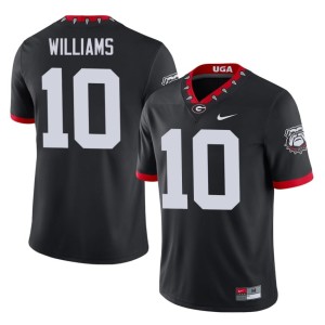 Men's Elyiss Williams Dawgs Official Black #10 Mascot 100th Anniversary Jerseys 893408-151