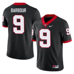 Mens Black Player #9 Ethan Barbour Georgia Jersey 177516-758