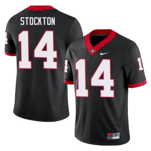 Men's Alumni Black Gunner Stockton #14 Georgia Bulldogs Jerseys 755401-169