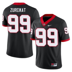 Men Black University Harran Zureikat #99 Georgia Jerseys 607527-625