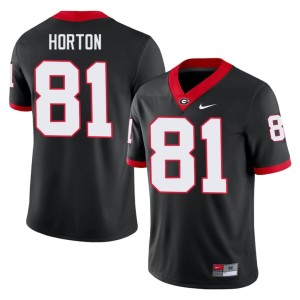 Mens #81 Josh Horton Georgia Bulldogs Black 2026 Jersey 221921-822