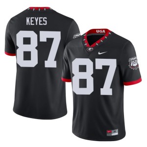 Men Go Dawgs Limited Lincoln Keyes Black #87 Mascot 100th Anniversary Jerseys 247620-593
