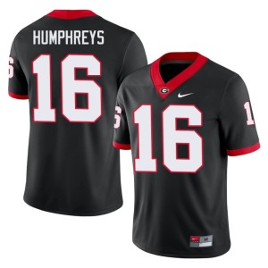 Men Black #16 London Humphreys College Go Dawgs Jersey 512601-680
