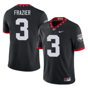 Men Black Nate Frazier Mascot 100th Anniversary UGA #3 College Jersey 513867-342