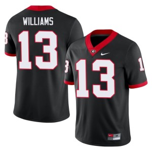 Men's Georgia Bulldogs #13 Game Black Tyler J. Williams Jerseys 588859-745