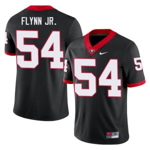 Mens #54 Black Waltclaire Flynn Jr. Georgia Bulldogs Limited Jersey 354117-898