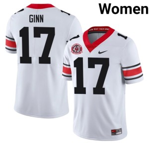 Women's 1980 National Champions 40th Anniversary High School #17 White Georgia Bulldogs Colter Ginn Jersey 681626-308