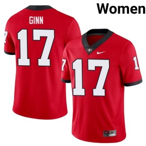 Women Damn Good Dawgs #17 Player Colter Ginn Red Jersey 796273-959