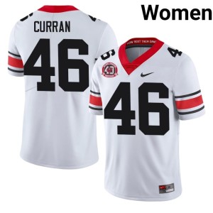 Women Danny Curran 1980 National Champions 40th Anniversary University #46 White Georgia Jerseys 328089-825