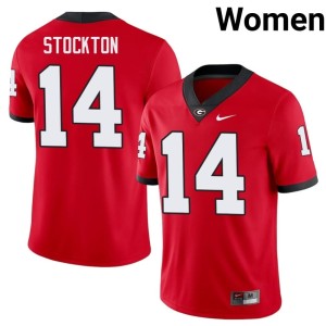 Women Damn Good Dawgs University #14 Gunner Stockton Red Jerseys 450280-610