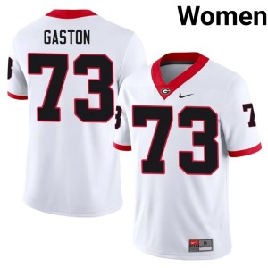 Women's White DGDs #73 Juan Gaston College Jerseys 549252-980