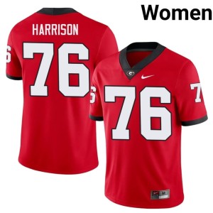Womens 2026-27 #76 Marcus Harrison UGA Red Jersey 768005-140