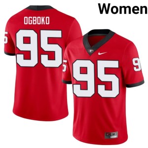 Womens Nnamdi Ogboko DGDs Red High School #95 Jersey 814423-560