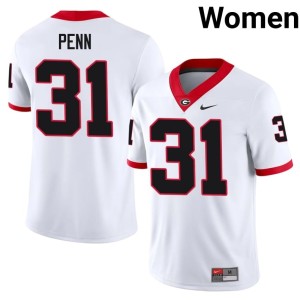 Women #31 White Georgia Bulldogs Wade Penn Alumni Jerseys 943608-462