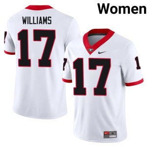 Women Amaris Williams #17 White Alumni Dawgs Jersey 446541-319