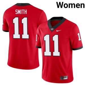 Women Arian Smith Dawgs Red #11 College Jersey 681074-424