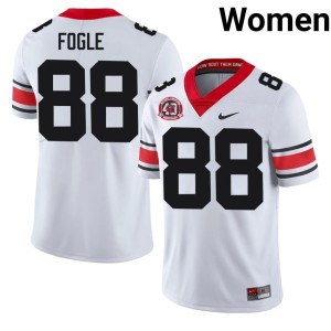 Women Embroidery White Brayden Fogle 1980 National Champions 40th Anniversary #88 Damn Good Dawgs Jerseys 657403-216
