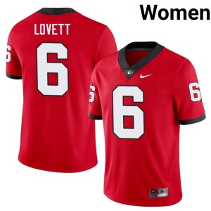 Women's Red DGDs #6 Stitched Dominic Lovett Jersey 699238-416