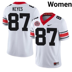 Womens 2026-27 Georgia Bulldogs White 1980 National Champions 40th Anniversary #87 Lincoln Keyes Jersey 844594-445